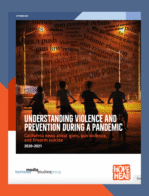 Report cover on violence during pandemic.