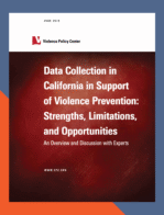 Report on California violence prevention data collection.